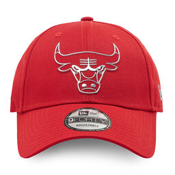 

Бейсболка New Era Chicago Bulls Foil Logo 9Forty 60284875 Червоний