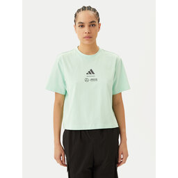 adidas adidas T-Shirt Mercedes - AMG Petronas Formula One Team Premium JY3077 Grün Loose Fit