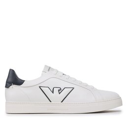 

Снікерcи Emporio Armani X4X598 XN633 N481 Off White/Navy, Білий