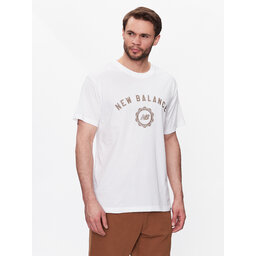 New Balance New Balance T-Shirt Sport Seasonal Graphic MT31904 Λευκό Relaxed Fit