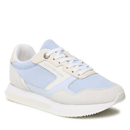 Tommy Hilfiger Sneakersy Tommy Hilfiger Essential Mesh Runner FW0FW07381 Breezy Blue C1O