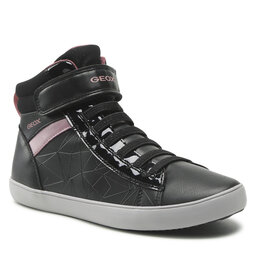 Geox Сникърси Geox J Gisli G. A J164NA 00454 C9B8J D Black/Dk Rose