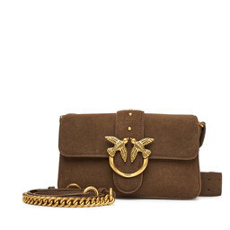 PINKO Torebka PINKO Love One Mini Slouchy Fl PE 25 PLTT 104340 A2CC Brązowy