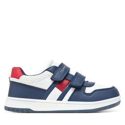 Tommy Hilfiger Sneakersy Tommy Hilfiger Flag Low Cut Velcro Sneaker T1X9-33841-1355X S Tmavomodrá