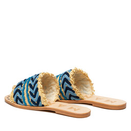 

Шльопанці Manebi Leather Sandals S 1.4 Y0 Blue Pattern, Голубий