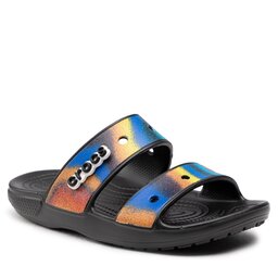 Crocs Șlapi Crocs Classic Crocs Spray Dye 208055 Black/Multi