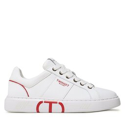 

Снікерcи TWINSET 231TCP070 Bic.Ottico/Papavero, Білий