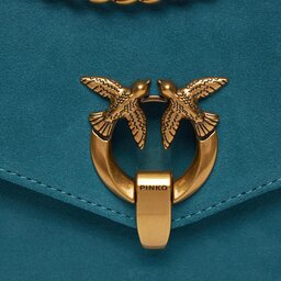 

Сумка Pinko Cupido Messenger Classic 101512 A0F6 Petrolio Pacifico/Antique Gold X360, Зелений