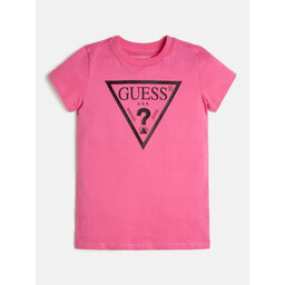Guess Guess Marškinėliai J73I56 K8HM0 Rožinė Regular Fit
