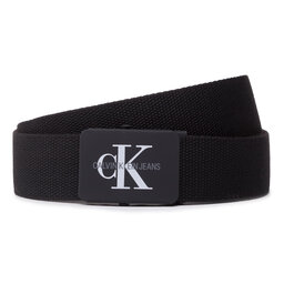 

Чоловічий ремінь Calvin Klein Jeans J 4cm Adj Monogram Canvas Belt K50K504466 001, Чорний
