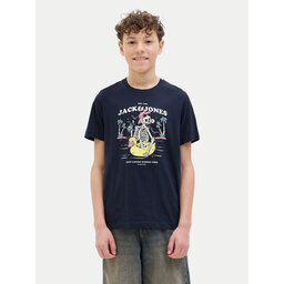 Jack&Jones Junior Jack&Jones Junior Marškinėliai Elijah 12269825 Tamsiai mėlyna Regular Fit