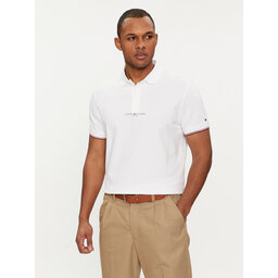 Tommy Hilfiger Tommy Hilfiger Polo Logo MW0MW34841 Blanco Regular Fit