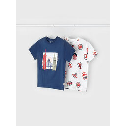Mayoral Mayoral 2er-Set T-Shirts 3021 Bunt Regular Fit