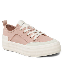 Calvin Klein Jeans Гуменки Calvin Klein Jeans Vulc Flatform Bold Irreg Lines YW0YW00903 Cafe Creme/Eggshell