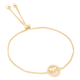 Michael Kors Náramek Michael Kors Logo Circle Slider MKC1246AN710 Zlatá