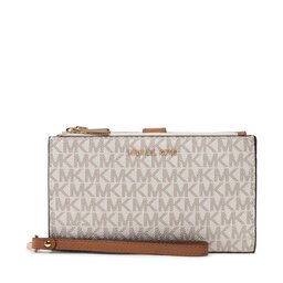MICHAEL Michael Kors Portofel Mare de Damă MICHAEL Michael Kors Jet Set 34F1GJ6W4B Vanilla