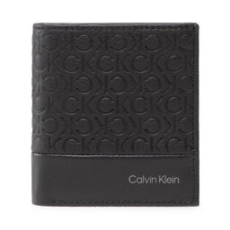 Calvin Klein Малък мъжки портфейл Calvin Klein Subtle Mono Trifold 6Cc W/Coin K50K509765 01I