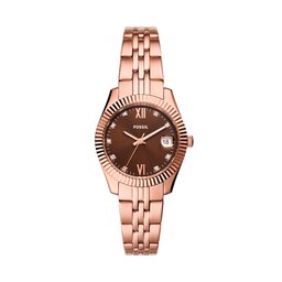 Fossil Reloj Fossil Scarlette Mini ES5324 Brown/Rose Gold