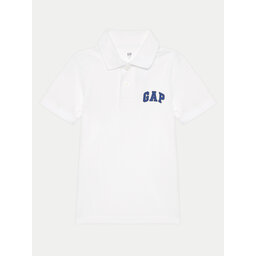Gap Gap Poloshirt 843607-01 Weiß Regular Fit