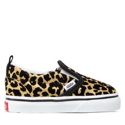 

Кросівки Vans Slip-On V VN000UBSABS1 (Flocked Leopard)Blktrwht, Золотий