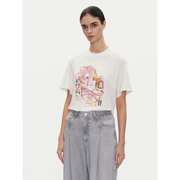 HUGO HUGO Majica Vintage Tee_15 50539107 Écru Regular Fit