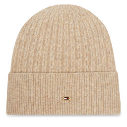 Tommy Hilfiger Gorro Tommy Hilfiger Th Cable Enamel Flag AW0AW17776 Marrón