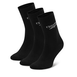 Reebok Комплект 3 чифта дълги чорапи мъжки Reebok R0367-SS24 (3-pack) Черен