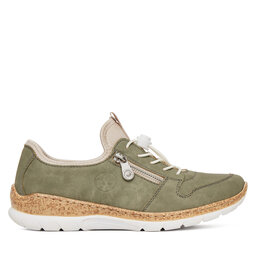 Rieker Sneakersy Rieker N42G0-52 Zielony