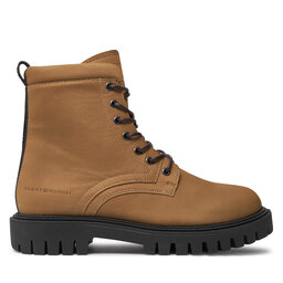 Tommy Hilfiger Trapery Tommy Hilfiger Casual Hilfiger Chunk Z Nbk Boot FM0FM05149 Brązowy
