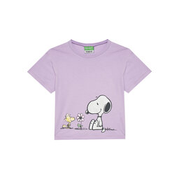 United Colors Of Benetton United Colors Of Benetton Majica 3X1SG10I9 Vijolična Regular Fit