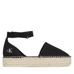 Calvin Klein Jeans Espadrilės Calvin Klein Jeans Flatform Espadrille Sling Mg YW0YW01735 Juoda