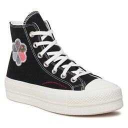 Converse Bambas Converse Ctas Lift Hi A05194C Black/Egret/Red
