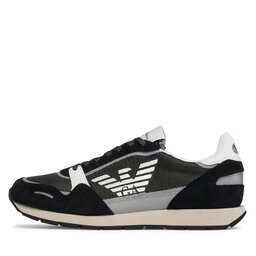 

Снікерcи Emporio Armani X4X537 XM678 Q446 Navy/Of.Wht/Grn/Plas, Хакі