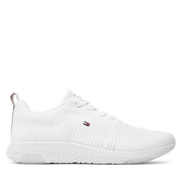 Tommy Hilfiger Sneakers Tommy Hilfiger Corporate Knit Rib Runner FM0FM02838 Weiß