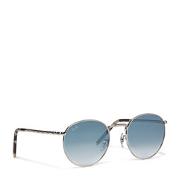 Ray-Ban Sunčane naočale Ray-Ban New Round 0RB3637 003/3F Silver/Clear Gardient Blue