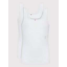 HUGO Hugo Σετ 2 τοπ 50469682 Λευκό Regular Fit