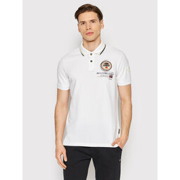 Napapijri Napapijri Polo majica Gandy 4 NP0A4H8R Bela Regular Fit