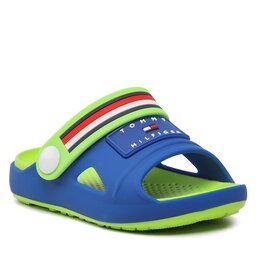Tommy Hilfiger Ciabatte Tommy Hilfiger Stripes Comfy Sandal T3X2-32914-0083 M Roual/Lime Green A353