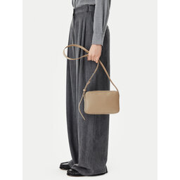 Calvin Klein Handtasche Calvin Klein Embossed Logo Camera Bag K60K612555 Dunkelbeige