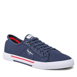 Pepe Jeans Sneakers aus Stoff Pepe Jeans Brady Men Basic PMS30816 Navy 595