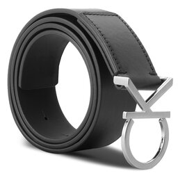 Calvin Klein Cinturón para mujer Calvin Klein Ck Logo Belt 3.5 K60K602141 80 Negro