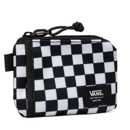 Vans Veľká pánska peňaženka Vans Pouch Wall VN0A3HZXHU01 Black/White Che
