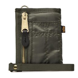 Alpha Industries Duży Portfel Męski Alpha Industries Utility Wallet 108958 Zielony