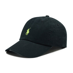 Polo Ralph Lauren Cappellino Polo Ralph Lauren Classic Sport Cap 710812379003 Black W/Neon Yellow Pp