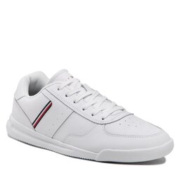 Tommy Hilfiger Sneakers Tommy Hilfiger Lightweight Leather Detail Cup FM0FM04280 White YBR