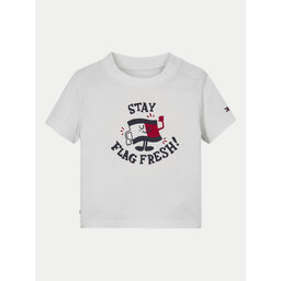 Tommy Hilfiger Tommy Hilfiger T-Shirt Graphic KN0KN01964 Weiß Regular Fit