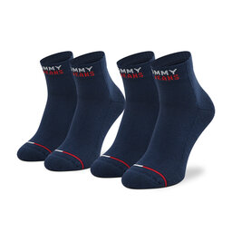 Tommy Jeans Sada 2 párů vysokých ponožek unisex Tommy Jeans 701218956 Navy 002