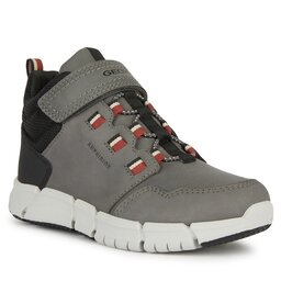 Geox Kozaki Geox J Flexyper Boy B Abx J949XA 032FU C1102 S Grey/Dk Red