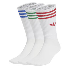 adidas Набір з 3 пар високих шкарпеток unisex adidas High Crew JJ1984 Білий