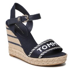 Tommy Hilfiger Espadrillos Tommy Hilfiger Seasonal Webbing Wedge FW0FW07088 Space Blue DW6